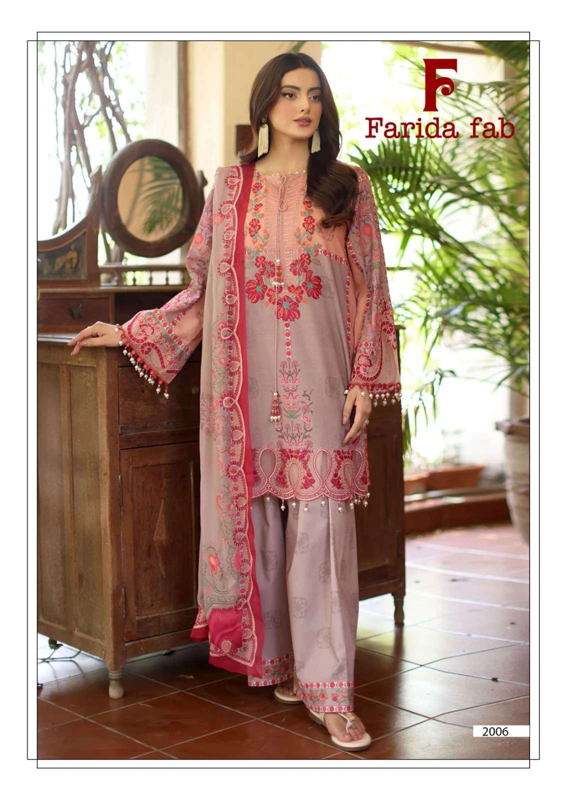 Farida Fab Charizma Vol-2 Cotton Unstitched Pakistani Suit