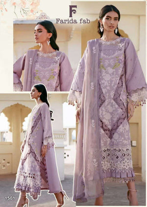 Farida Fab Crimson Vol 15 Pure Cotton Pakistani Suit