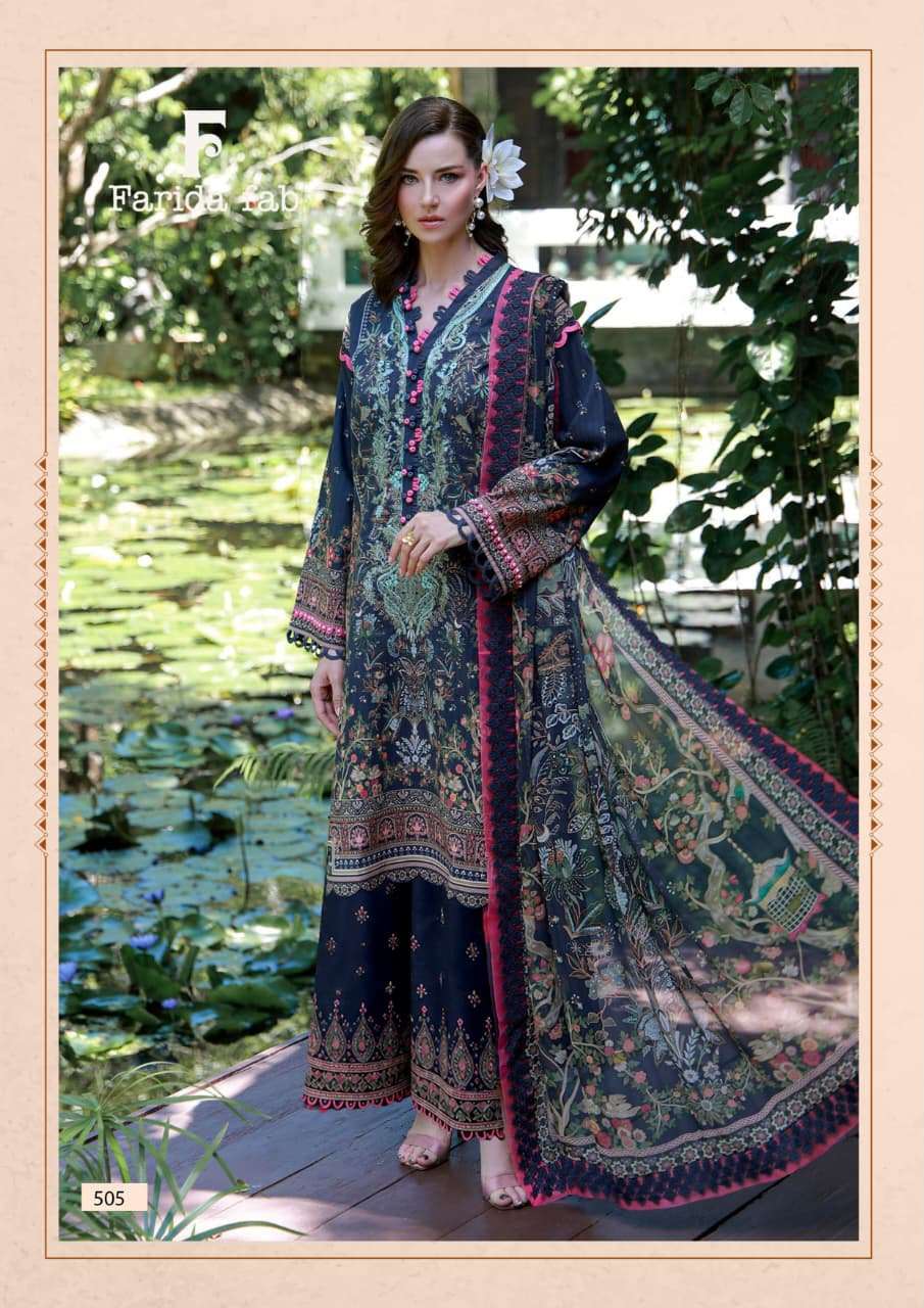 Farida Fab Elaaf Vol-5 Cotton Printed Pakistani Suit