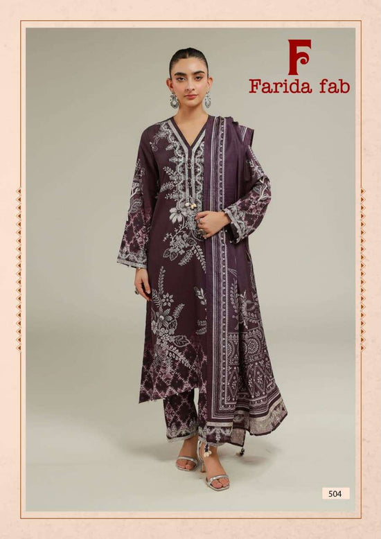 Farida Fab Elaaf Vol-5 Cotton Printed Pakistani Suit