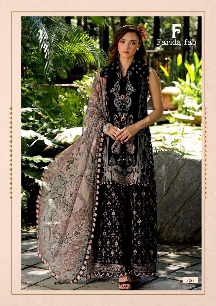 Farida Fab Elaaf Vol-5 Cotton Printed Pakistani Suit