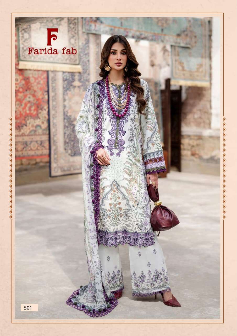 Farida Fab Elaaf Vol-5 Cotton Printed Pakistani Suit