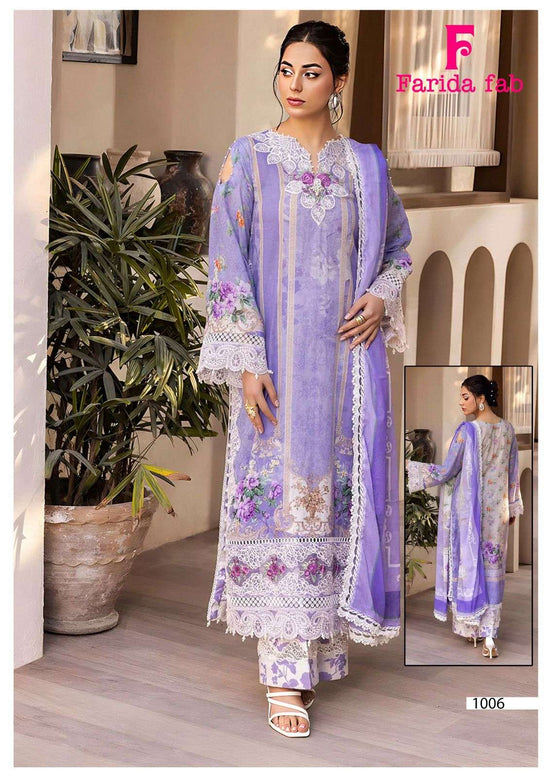 Farida Fab Parian Dream Vol 22 Cotton Printed Dress Material