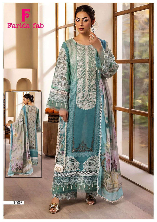 Farida Fab Parian Dream Vol 22 Cotton Printed Dress Material