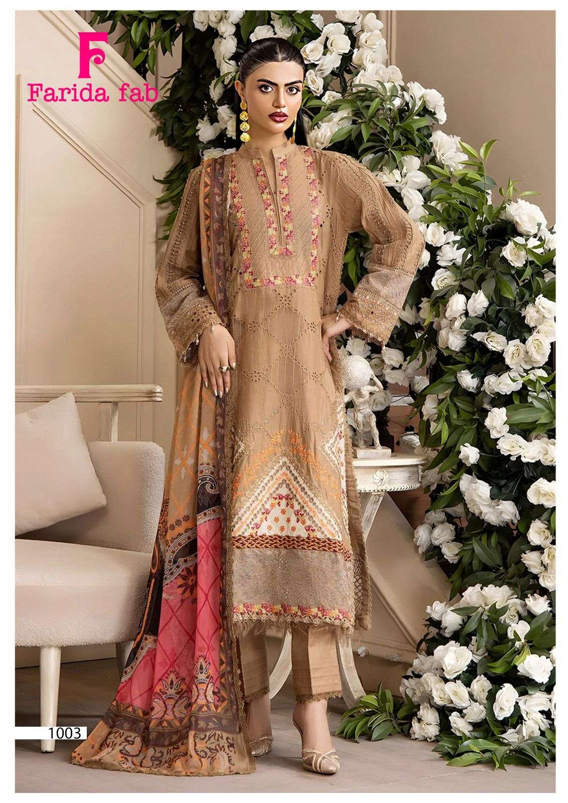 Farida Fab Parian Dream Vol 22 Cotton Printed Dress Material - Amrah Wholesale