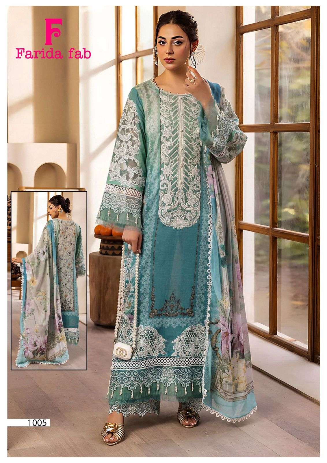 Farida Fab Parian Dream Vol 22 Cotton Printed Dress Material - Amrah Wholesale