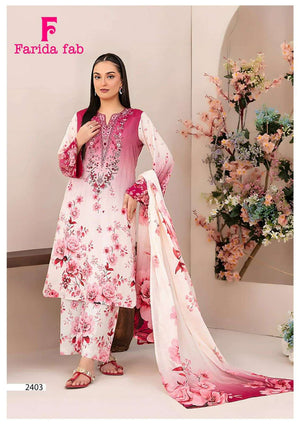 FARIDA FAB Parian Dream Vol-24 Cotton Printed Pakistani Suit