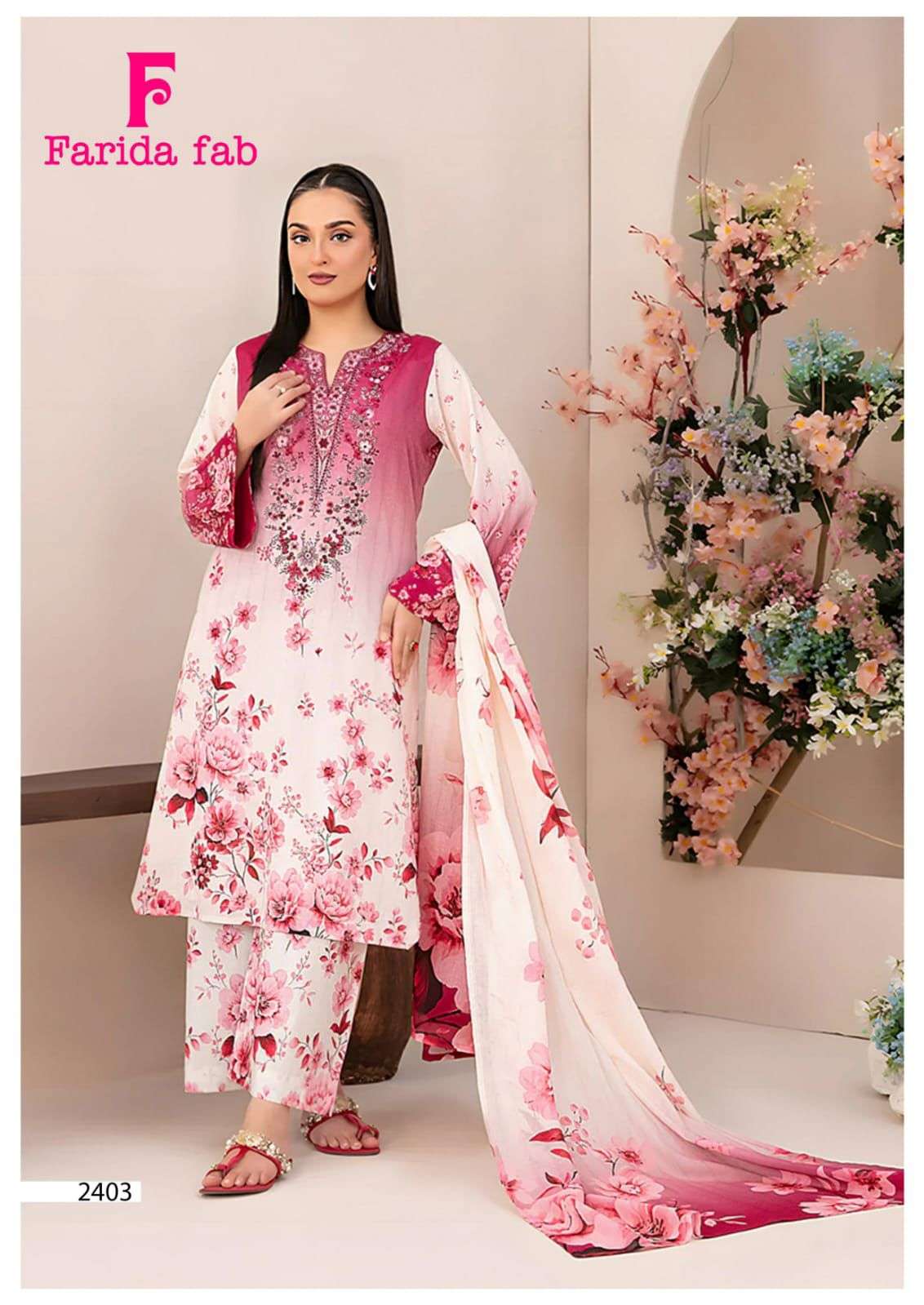 FARIDA FAB Parian Dream Vol-24 Cotton Printed Pakistani Suit - Amrah Wholesale