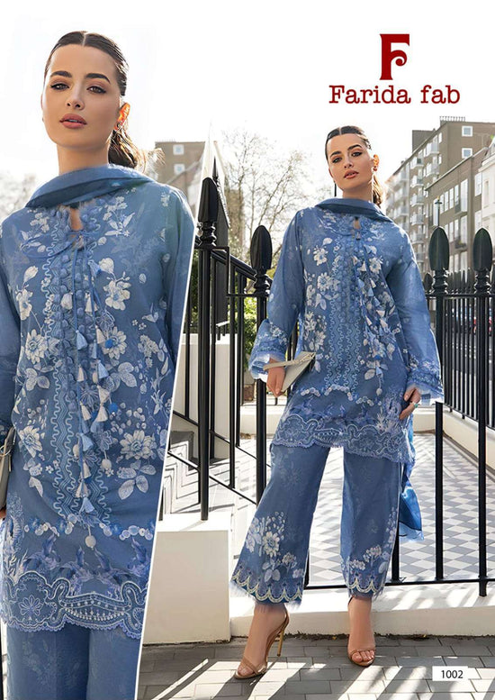 Farida Fab Queens Court 15 Cotton Printed Pakistani Suit Set