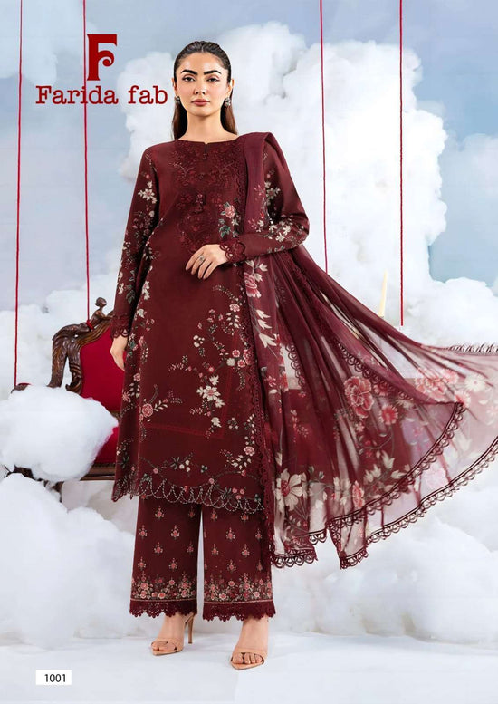 Farida Fab Queens Court 15 Cotton Printed Pakistani Suit Set