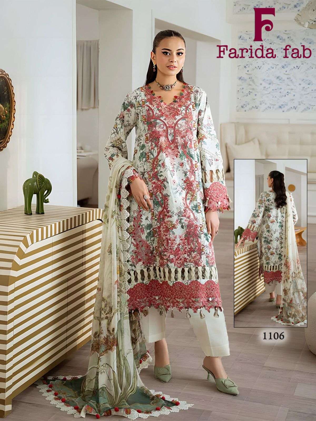 Farida Fab Crimson Vol-01
