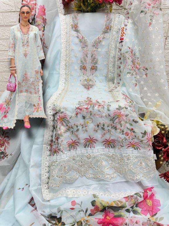 FEPIC ROSEMEEN 1962 Pure Organza Embroidered Pakistani Suit