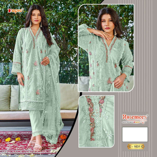 FEPIC Rosemeen C-1631 Organza Pakistani Suit - Amrah Wholesale