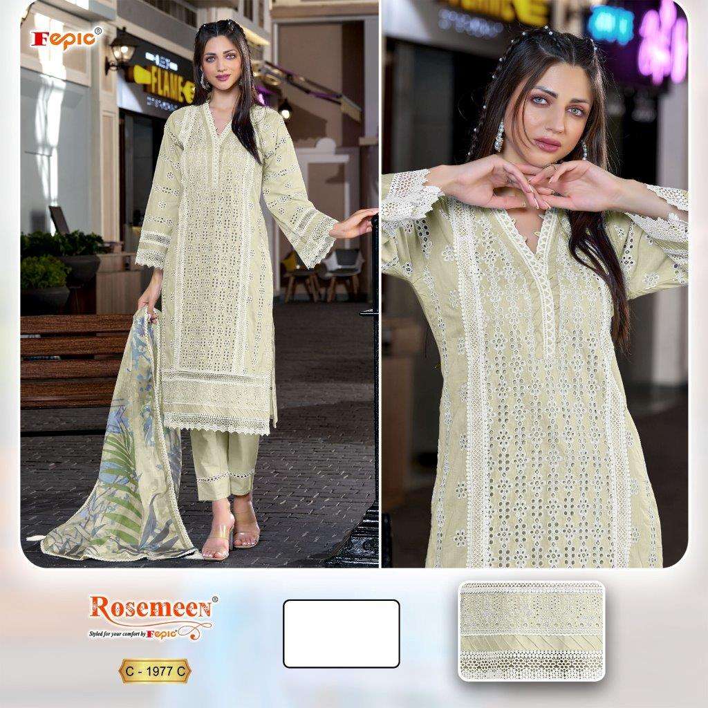 Fepic Rosemeen C-1977 Cotton Pakistani Suit