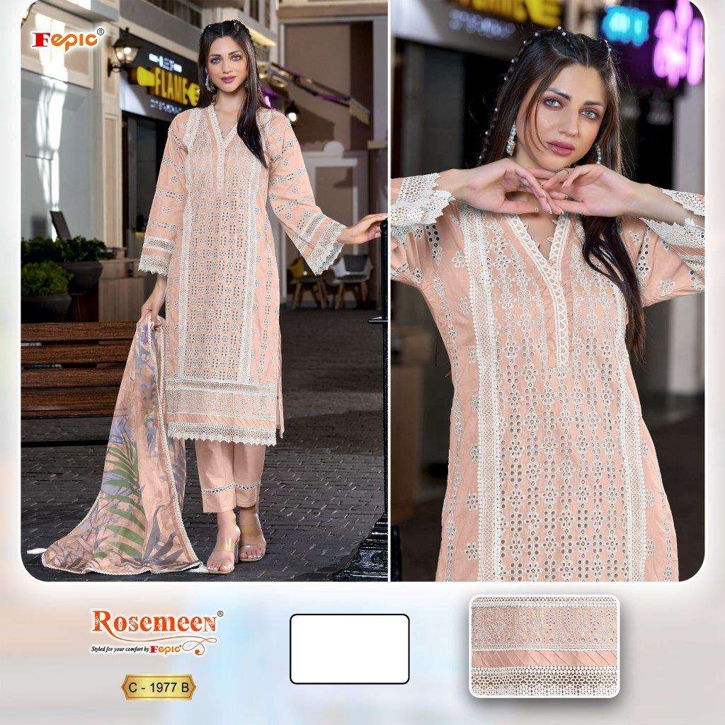 Fepic Rosemeen C-1977 Cotton Pakistani Suit