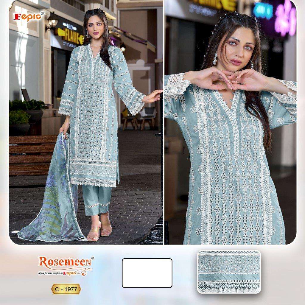 Fepic Rosemeen C-1977 Cotton Pakistani Suit