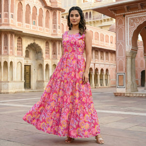 Floral 01 To 05 Cotton Dresses