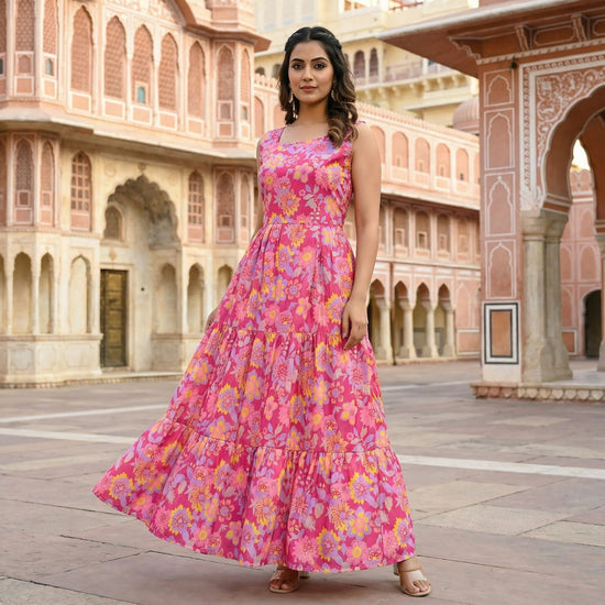 Floral 01 To 05 Cotton Dresses