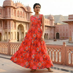 Floral 01 To 05 Cotton Dresses