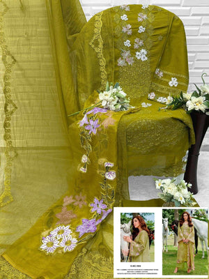 FLORENT 1053 Cambric Cotton Embroidery Pakistani Suit - Amrah Wholesale