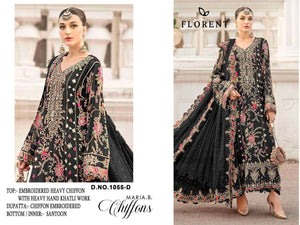 FLORENT 1055 A TO H Series Chiffon Embroidered Pakistani Dress Set Wholesale Surat