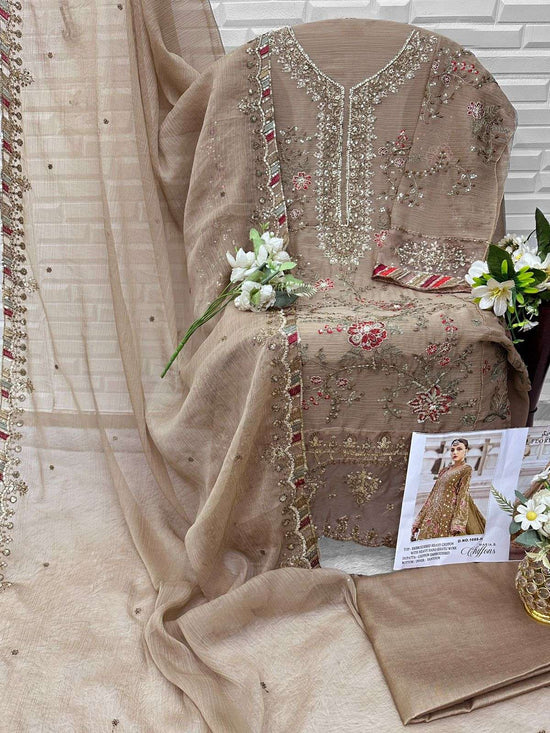 FLORENT 1055 A TO H Series Chiffon Embroidered Pakistani Dress Set Wholesale Surat