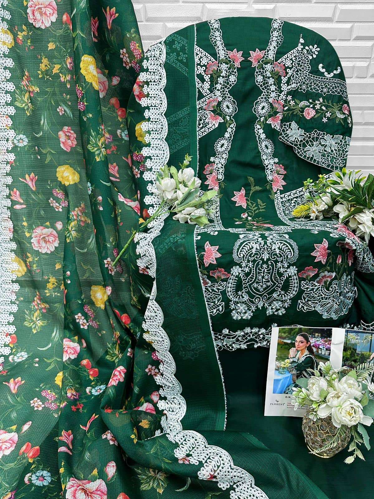 FLORENT 1074 Cambric Cotton Printed Pakistani Suit - Amrah Wholesale