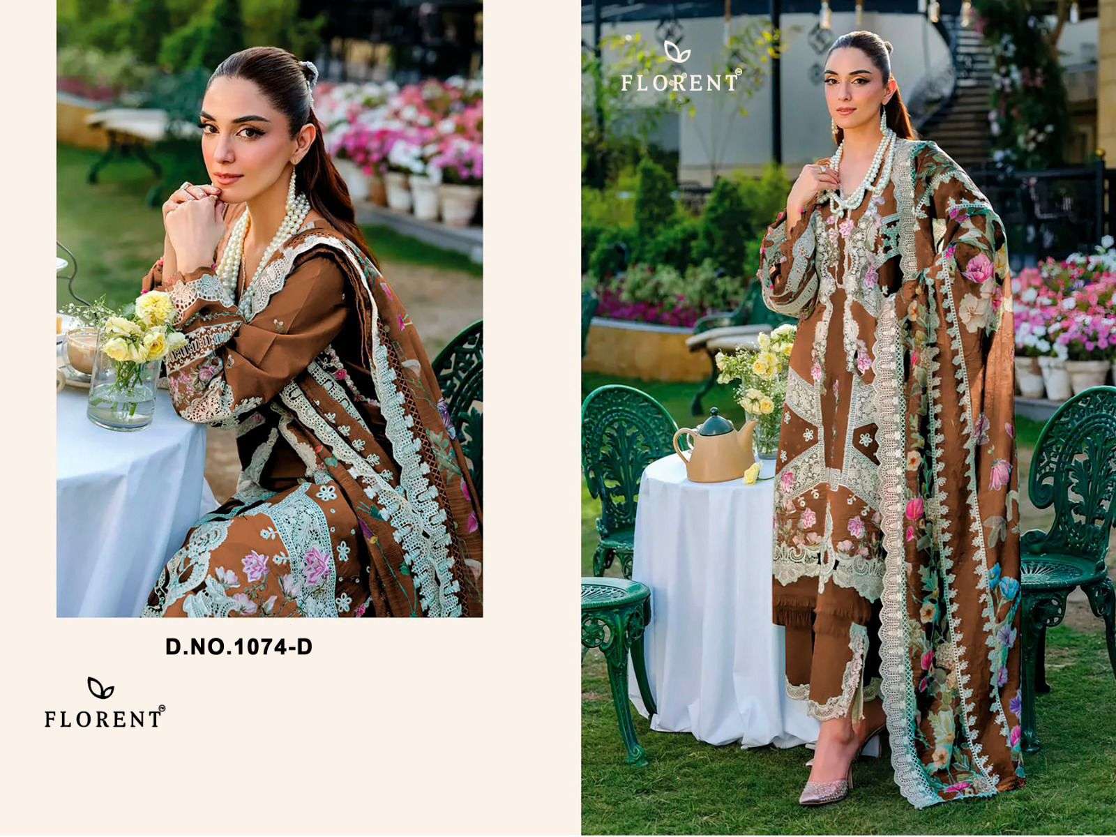FLORENT 1074 Cambric Cotton Printed Pakistani Suit - Amrah Wholesale