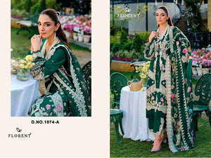 FLORENT 1074 Cambric Cotton Printed Pakistani Suit