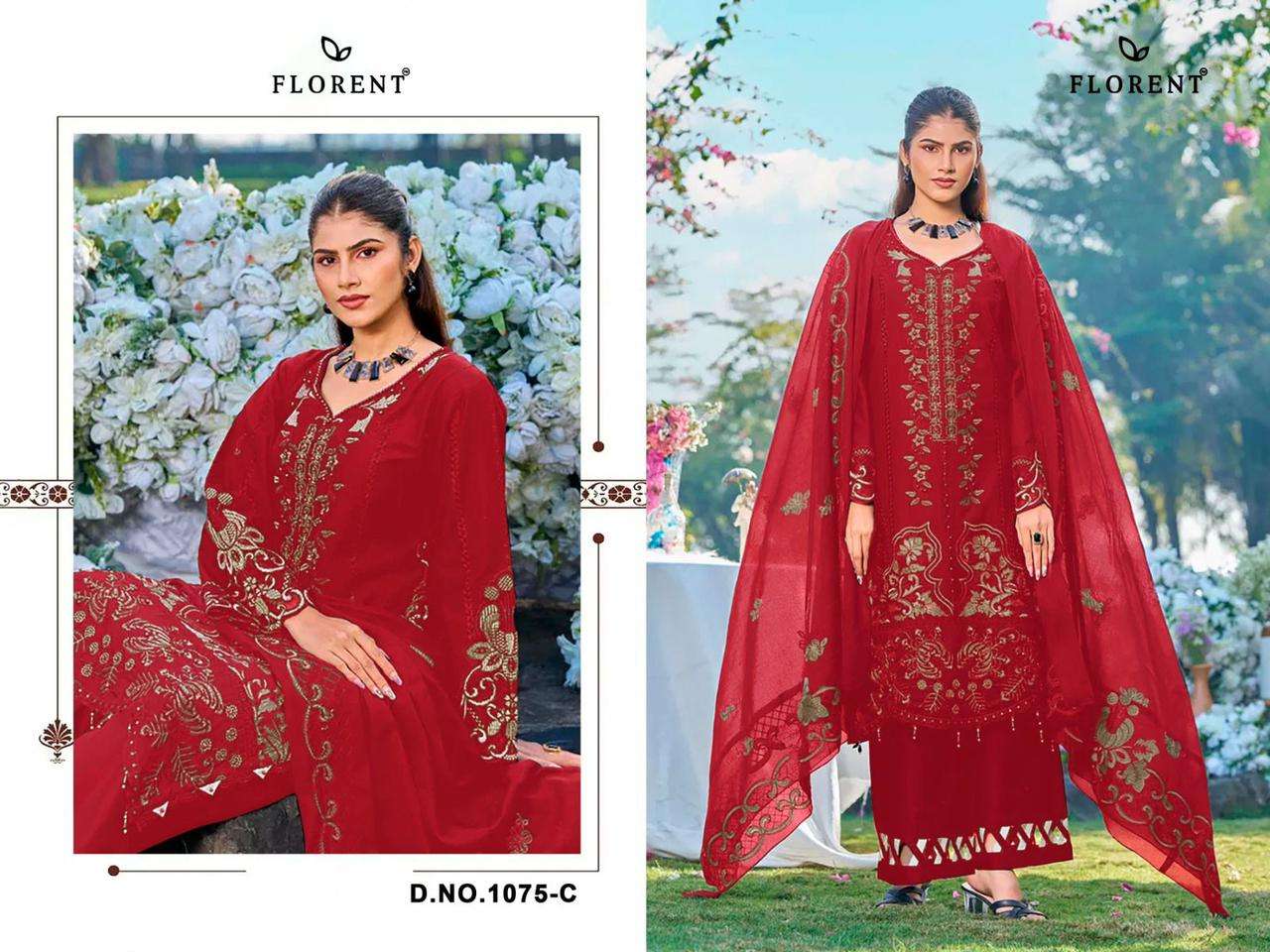 Florent 1075 Cambric Cotton Pakistani Suit Set