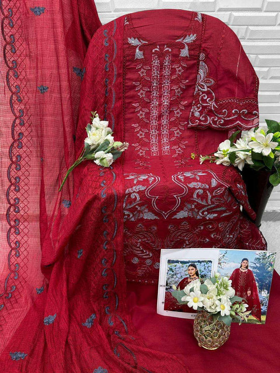 Florent 1075 Cambric Cotton Pakistani Suit Set