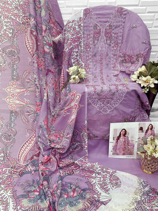 FLORENT 1077 Cambric Cotton Printed Pakistani Sui - Amrah Wholesale