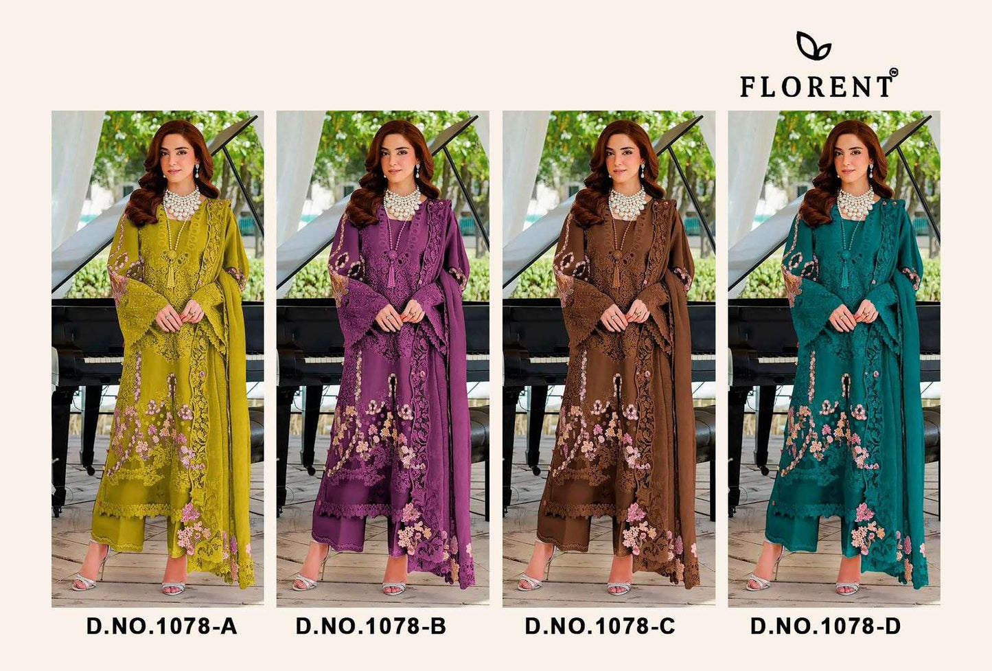 Florent 1078 Cambric Cotton Pakistani Suit