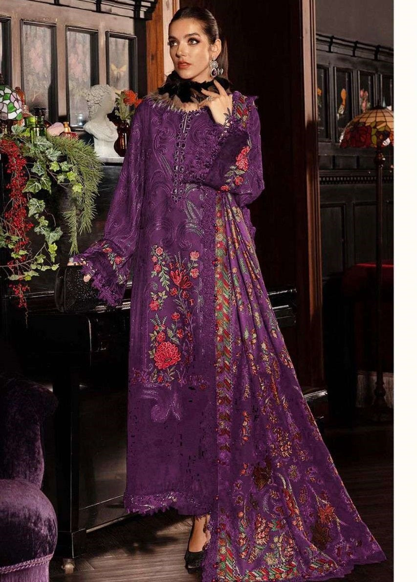 Florent 1079 Cambric Cotton Embroidered Pakistani Suit