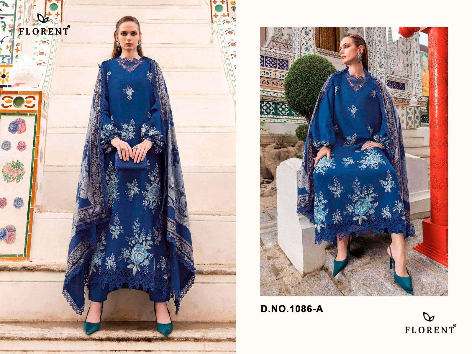 FLORENT 1086 Rayon Cotton Pakistani Suit