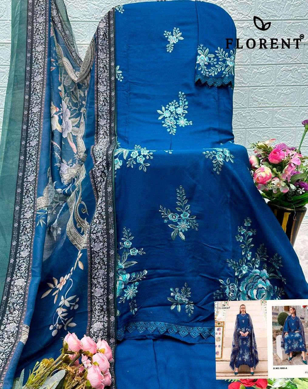 FLORENT 1086 Rayon Cotton Pakistani Suit