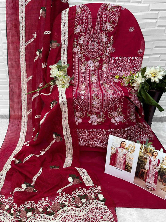 FLORENT 1090 Cambric Cotton Pakistani Suit - Amrah Wholesale