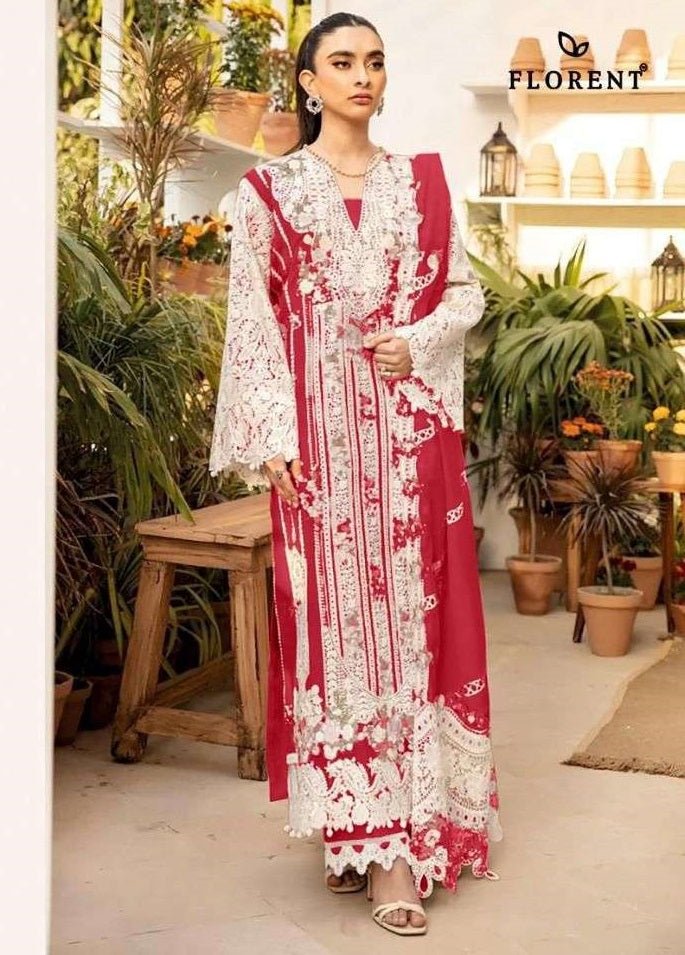 FLORENT 1090 Cambric Cotton Pakistani Suit - Amrah Wholesale