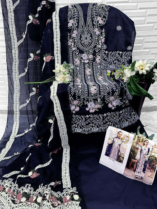 FLORENT 1090 Cambric Cotton Pakistani Suit - Amrah Wholesale