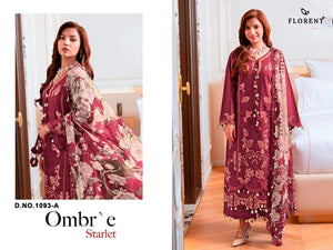 FLORENT 1093 A to S Cambric Cotton Pakistani Suit - Amrah Wholesale