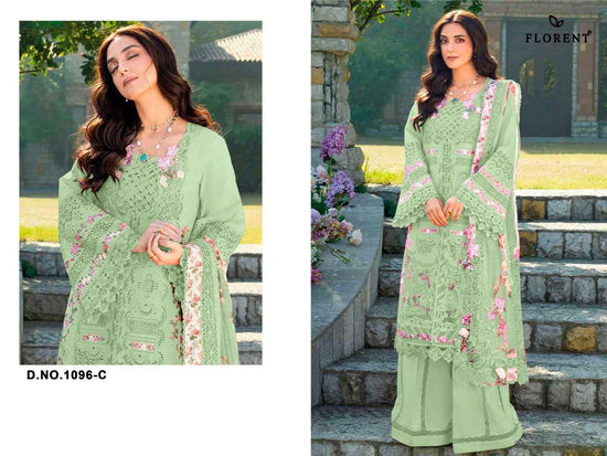 FLORENT 1096 Cambric Cotton Embroidery Pakistani Dress Set - Amrah Wholesale