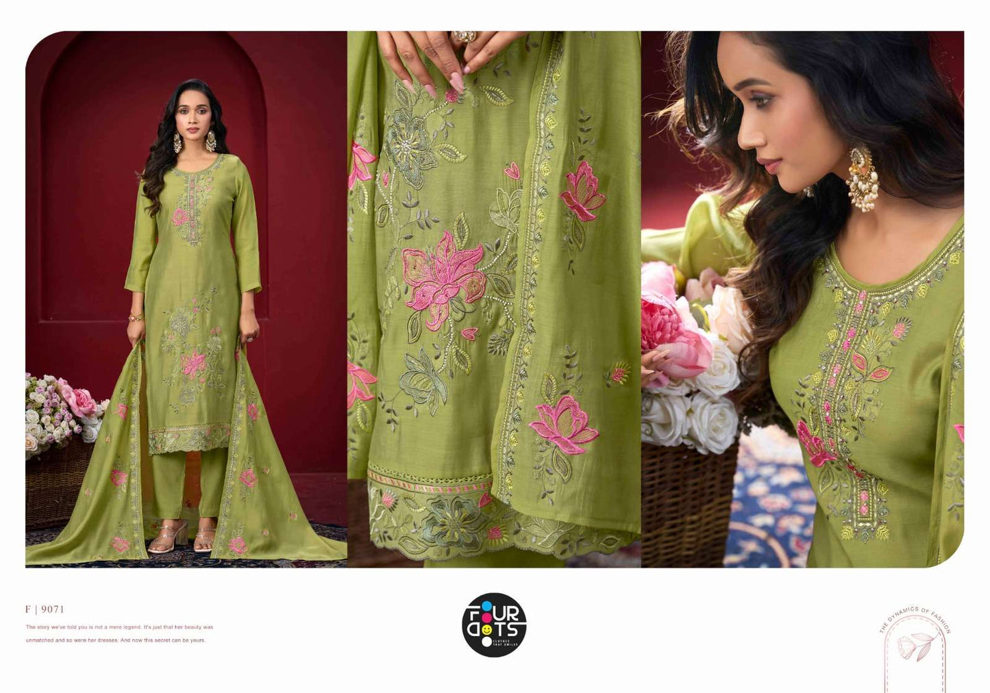 Fourdots Aadhya Dress Material Wholesale Catalogue