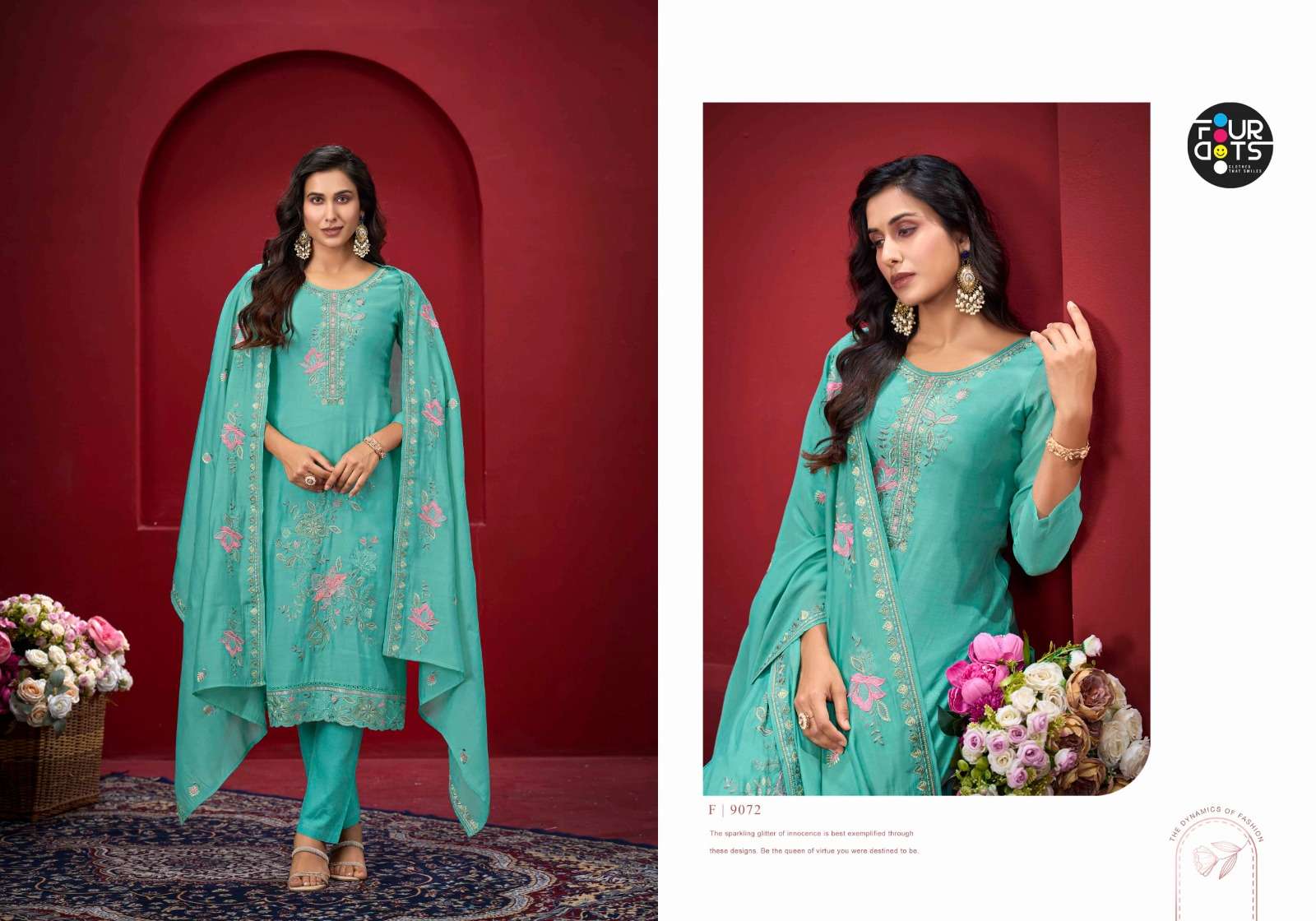 Fourdots Aadhya Dress Material Wholesale Catalogue