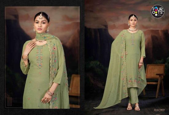 Fourdots Dwija Chiffon Dress Material - Amrah Wholesale