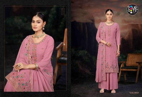 Fourdots Dwija Chiffon Dress Material - Amrah Wholesale