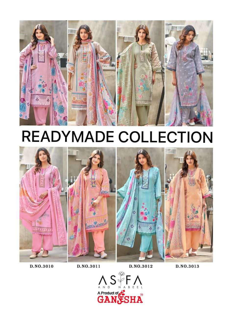 Ganesha Asifa And Nabeel Vol 3 Cotton Printed Salwar Suit Set - Amrah Wholesale