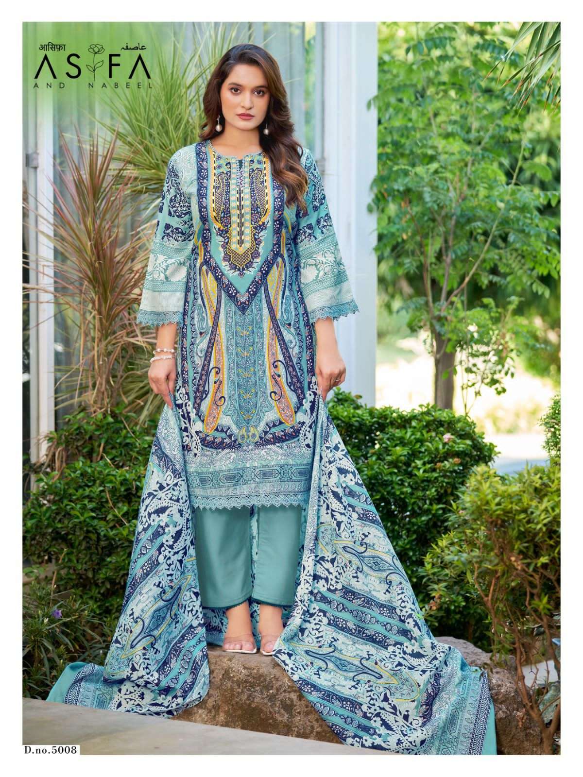 Ganesha Asifa And Nabeel Vol 5 Karachi Cotton Digital Print Dress Material