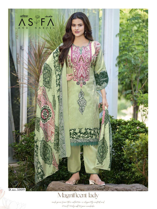Ganesha Asifa And Nabeel Vol 5 Karachi Cotton Digital Print Dress Material