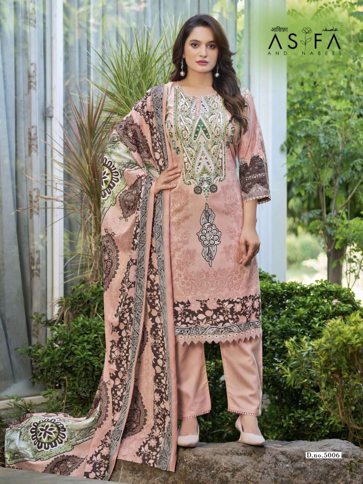 Ganesha Asifa And Nabeel Vol 5 Karachi Cotton Digital Print Dress Material