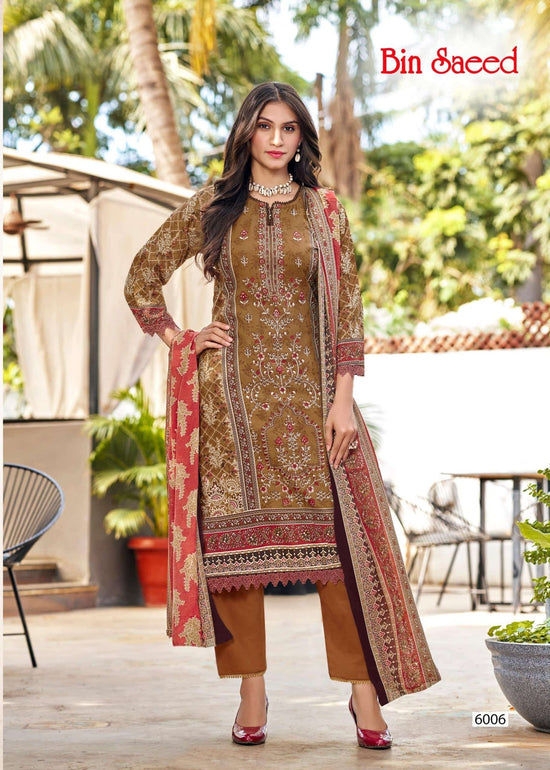 Ganesha Bin Saeed Vol - 06 Cotton Printed Dress Material - Amrah Wholesale
